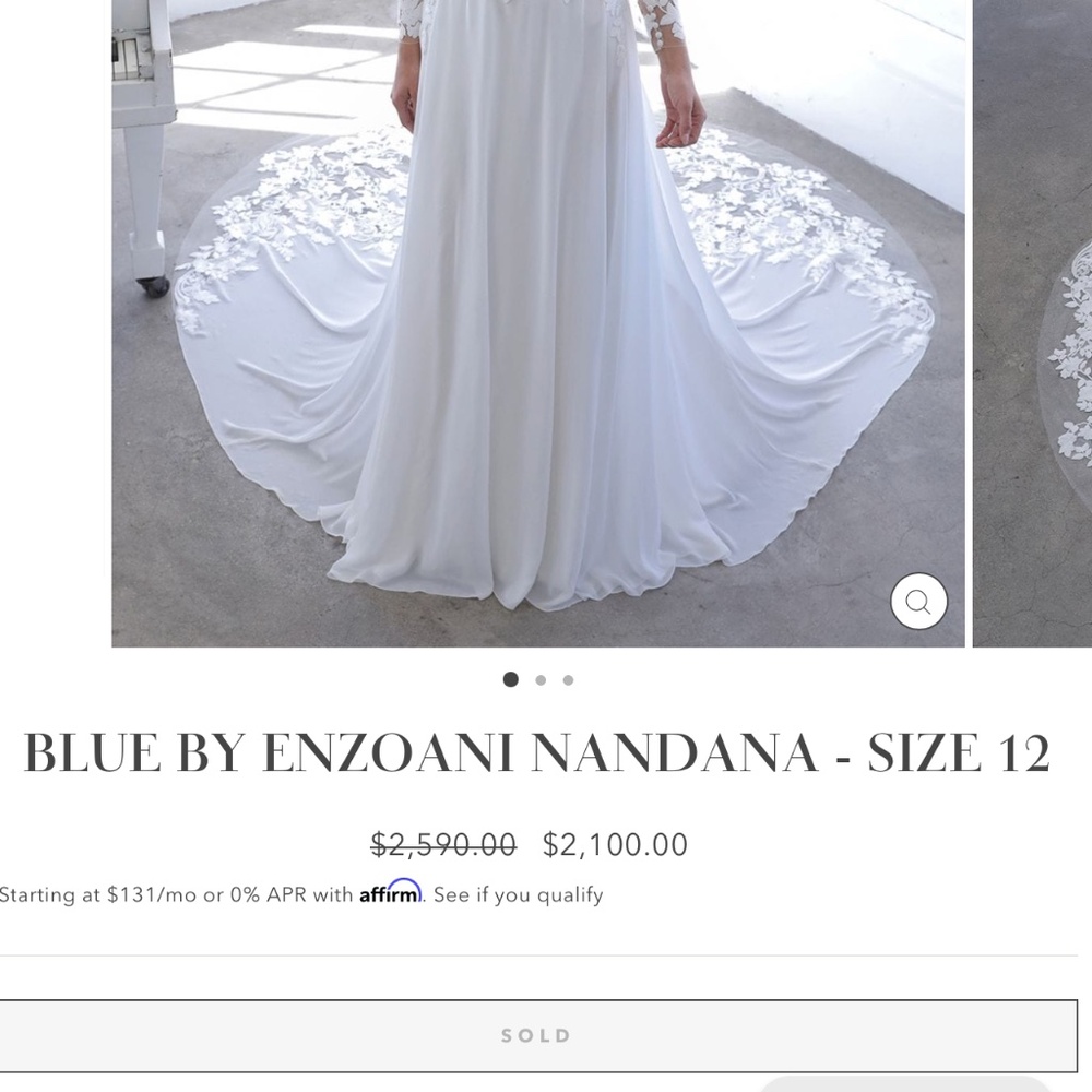 Blue by Enzoani Nandana wedding dress